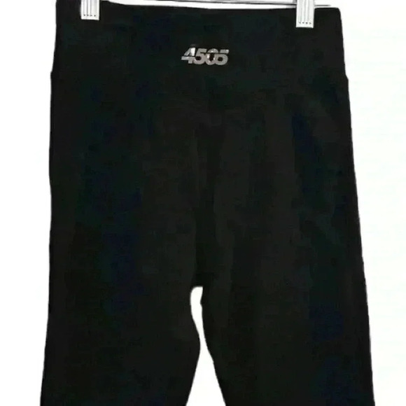 ASOS 4505 Black Icon Leggings Size 4 Activewear Elastic Waistband cotton touch - Picture 4 of 9